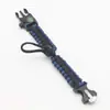 Pulseira Paracord Multifuncional Tira Ajustável Pulseira para Exterior Sobrevivência na Natureza Cinco-em-Um Pulseira de Pulso Trançada Ajustável