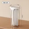 Contenedores de Almacenamiento Sellados de Grado Alimenticio con Compartimentos, Frascos de Plástico Transparente para Almacenamiento en Cocina para Especias, Frijoles y Granos