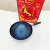 Olla de Hierro Zhangqiu para Uso Doméstico, Sin Recubrimiento, Olla para Cocinar Saludable, Olla Multifuncional para Cocinar, Regalo de Bienestar para Eventos de Seguro Bancario