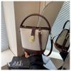 Bolso Pequeño de Alta Gama para Mujer para Comercio Exterior, Nuevo Bolso Tipo Cesta de Verduras de Moda Primavera y Verano, Bolso Cubo Portátil, Bolso Cruzado Estilo Coreano