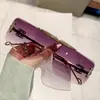 Gafas de Sol Aviador de una Pieza Modelo Nuevo 2026 Luo Jia, Gafas de Sol Metálicas de Moda Estilo Ins, Gafas de Sol Únicas