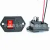 Interruptor Iluminado Tipo C Hembra LN-03 con Cable Certificado CE Puerto de Carga Empotrable para Coche y Escritorio