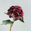 Flores Artificiales de Alta Gama con Tacto Realista y Efecto Hidratante, Hortensias en Color Café, Hortensias Vintage, Adecuadas para Decoración de Bodas en Hoteles y Casas de Huéspedes y Habitaciones Modelo