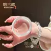 Pulsera ojo de gato morado taro de sentido avanzado rosa champán oro vivo tienda atracciones turísticas joyería de mano al por mayor