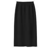 Falda de punto gruesa de largo medio 2022 otoño e invierno nueva moda cintura alta adelgazante abertura cadera falda de un paso para mujer