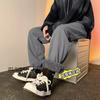 Pantalones Deportivos de Terciopelo de Cordero Otoño e Invierno Pantalones Casuales Rectos Cálidos Color Sólido Pantalones con Forro Polar para Adolescentes Pantalones de Tobillo Engrosados
