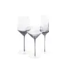 Vela de Nube Copa de Vino Tinto Cristal Gris Humo Gradiente Copa de Uva Soplada Artificialmente
