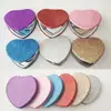 Fabricantes hacen espejo de maquillaje portátil de doble cara para amor, espejo de belleza para dormitorio de chicas, mini espejo