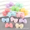 Lazo Brillante de Colores Material de Pegamento de Crema DIY Puntos Pajarita Funda de Teléfono Serie de Colores Macarrón Accesorios para el Cabello para Niños