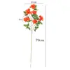 Azalea de Rama Única Altamente Realista, Laurel de Montaña, Camelia para Decoración de Bodas y Escenas al Aire Libre, Flor Artificial