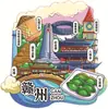 Imán de Refrigerador de Madera de Naranja Ombligo de Gannan, Imán de Refrigerador Cultural y Creativo de Especialidad de Ganzhou, Imán de Refrigerador con Tema de Frutas, Divertido