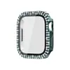 Fábrica Adequada para Apple Watchs9 Capa Protetora Apple 789 Diamante de Duas Fileiras Película de PC Temperado Capa de Relógio Integrada