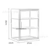 Vitrine de Acrílico Transparente Magnética Multicamadas Boneco de Figura Armazenamento de Grande Capacidade Suporte Armário de Armazenamento de Emblemas