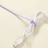 Abraçadeiras de Silicone Coloridas, Cordões de Armazenamento, Cabos de Dados, Chaveiros DIY, Organizadores de Acessórios, Tiras de Gerenciamento de Cabos, Lanyards Coloridos Atacado