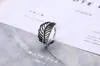 Anillo abierto de hoja de plata de ley s925, único y elegante, diseño vintage, anillo abierto de nicho exquisito y moderno
