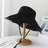 Sombrero de Sol de Goma Negro UV para Mujer, Sombrero de Sol para Exteriores, Sombrero de Viaje, Sombrero de Playa, Sombrero Plegable de Ala Ancha, Transpirable con Protección Solar