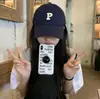 P Carta All-match Cap Feminino Grande Cabeça Rosto Pequeno Boné de Beisebol Estilo Coreano Chapéu da Moda Primavera e Verão Chapéu de Sol para Homens