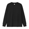 Camiseta de Manga Larga de Color Sólido con Felpa Gruesa para Hombre Otoño Invierno Cuello Redondo Capa Base Cálida Ropa Interior Cepillada Stock de Fábrica Venta al por Mayor