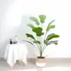 Árvore Artificial Grande Estilo Europeu e Americano Cruzamento de Fronteiras Figo-Folha-de-Violino para Jardim Interno Paisagismo, Planta Artificial Verde Planta em Vaso de Chão
