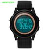 SANDA 337 Reloj de Moda Casual para Hombre Despertador Retroiluminado Multifuncional Reloj Electrónico para Hombre