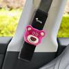Lindas almohadillas de hombro para cinturón de seguridad de coche de dibujos animados decorativas de felpa cubierta para cinturón de seguridad de coche anti-desgaste par universal para 4 estaciones