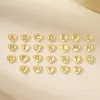 Acessórios de Joia Material Metal Zircônia Incrustada Pingente de 26 Letras Coração DIY Colar Pulseira Brincos Pingente