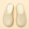 Zapatos de Invierno para Mujer para Exteriores, Antideslizantes, Cálidos y de Algodón aterciopelado, Zapatos de Algodón Slip-On de Eva Resistentes al Desgaste y a la Suciedad con Puntera