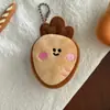 Lindo Peluche Animal Artificial Llavero Corazón de Niña Muñeca Colgante Llavero Bolso de Estudiante Regalo Colgante