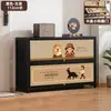 Sapateira Simples para Crianças à Prova de Poeira para Entrada de Casa com Porta Sapateira para Porta de Entrada de Casa Multicamadas com Porta Armazenamento Armário de Sapatos Integrado Multifuncional