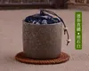 Bule de cerâmica pequeno bule de chá vintage tampa de tecido pote selado armazém de chá Zen Pu'er mini pote de cerâmica pote de chá portátil portátil