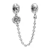 Pulseira mais vendida internacionalmente DIY Cabeça de Rato Margarida Liga de Diamante Miçangas Flor Moda Corrente de Segurança Acessórios