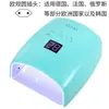 Nueva lámpara de uñas de alta potencia con almacenamiento de energía, fuente de luz dual LED, máquina de terapia de luz para uñas portátil, lámpara de uñas UV para hornear en salón de uñas