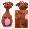 Juguete Interactivo para Perros, Juguete de Látex Seguro para Masticar Perros Masticadores Agresivos, Juguete con Sonido con Forma de Animal, Juguetes para Cachorros, Cepillo de Dientes para Perros