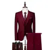 Traje Casual de Negocios Nuevo para Hombre Transfronterizo Conjunto de Tres Piezas para Hombre Dos Botones Estilo Coreano Corte Delgado Traje de Novio traje Hombres