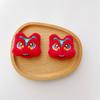 Ano Novo Leão Dança Broche Outono e Inverno Pelúcia Dos Desenhos Animados Coelho Boneca Chapéu Emblema Bolsa Roupas Acessórios Acessórios