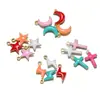 Pingente Colorido de Aço Inoxidável 18K Lua Estrela Cruz para DIY Colar Pulseira Acessórios de Pingente Joias