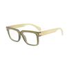 Europa y Estados Unidos nuevo hielo azul transparente color de contraste gafas anti luz azul moda ins caja montura de gafas decorativa arroz espejo plano