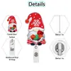 Nuevo Hombre de Galleta de Navidad Copo de Nieve Fieltro Bordado Telescópico Hebilla de Fácil Extracción Pegatina de Tela Clip Giratorio para Insignia de Fácil Extracción