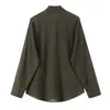 Comercio Exterior Transfronterizo Ropa de Mujer 2026 Nuevos Productos Moda Estilo Europeo y Americano Bufanda Cuadros Franceses Camisa con Lazo 1088338