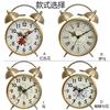 Reloj despertador retro estilo europeo para niños, dormitorio de estudiante, reloj luminoso, transfronterizo, 4.5 pulgadas, lujo ligero, reloj con campana para mesita de noche