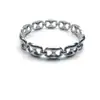 Comercio Electrónico Transfronterizo Suministro Acero de Titanio Más Vendido Europeo y Americano Simple Moda Tendencia Personalizado Acero Inoxidable Pulsera Versátil para Mujer