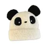 Gorro de Invierno con Suéter para Niños, Engrosado y Cálido, Gorro Protector de Orejas para Niños y Niñas, Gorro de Felpa para Cabeza Grande, Gorro de Panda Súper Lindo para Niños