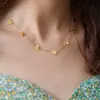 Pulsera de Acero de Titanio con Corazón y Estrella de Cinco Puntas de Lujo Ligero para Mujer Estilo Fresco Ins Joyería de Mano Versátil y a la Moda