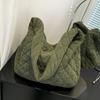 Bolso de pana Bolso tote para mujer Gran capacidad Otoño e invierno Se puede llevar cruzado 2023 Nueva moda Versátil Bolso de hombro para ir al trabajo