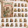 Calendario de Adviento Navideño de Animales Transfronterizo 2026 Calendario Navideño de Animales Caja Sorpresa S