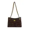 2026 Nuevo Otoño Moda Simple Súper Caliente Bolso de un Hombro Lujo Ligero Bolso Tote con Cadena Mate Estampado de Leopardo Bolso para el Trabajo