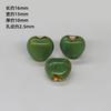 Accesorios de joyería DIY, cuentas de cerámica con forma de corazón de melocotón, pulsera, collar, material tejido hecho a mano, cuentas de porcelana, venta al por mayor