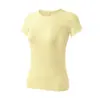 Ropa de Secado Rápido para Mujer, Tops Deportivos Transpirables de Verano, Ropa de Running y Fitness de Manga Corta, Camisetas Elásticas Ligeras, Ropa para Pilates y Yoga