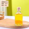 DIY em estoque Fornecimento Garrafa de Vinho de Ameixa Verde Quadrada Boca de Seda Garrafas de Vidro para Bebidas Garrafa de Vinho de Frutas Garrafa Quadrada de Vidro Criativa