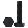 Tornillos Externos Hexagonales de Plástico de Nylon Negro Aislados Retardantes de Llama Pernos de Plástico Tornillos Extendidos M3-M12